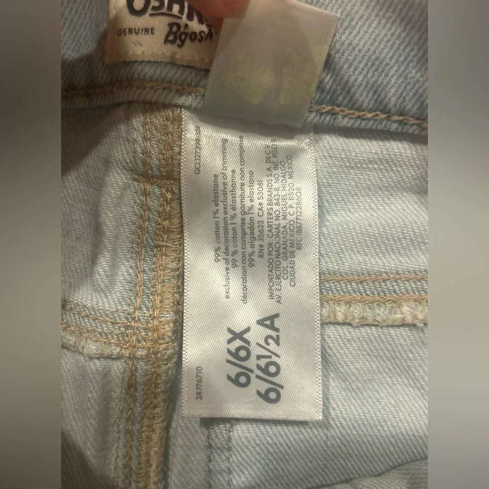 OshKosh B'gosh Light Blue Flare Jeans with Embroidery
